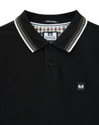 Weekend Offender Rockhampton dash tipped polo BLACK