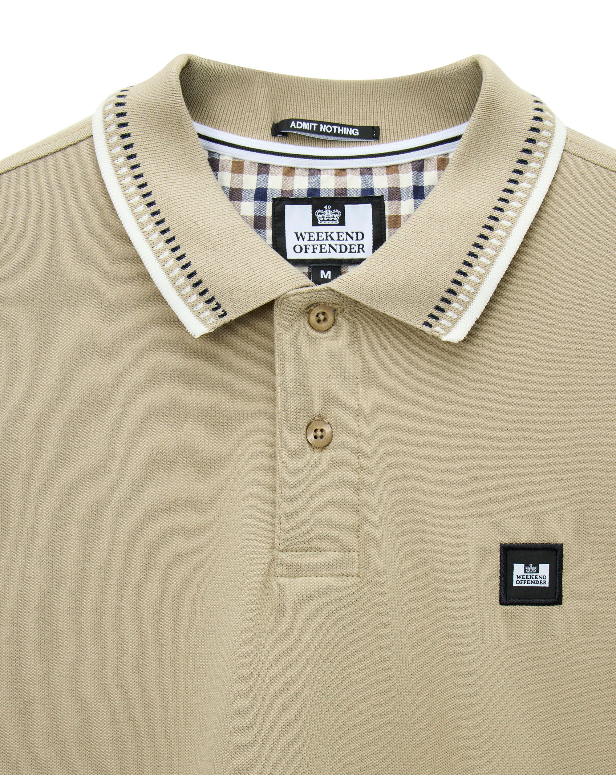 Weekend Offender Rockhampton dash tipped polo Rock