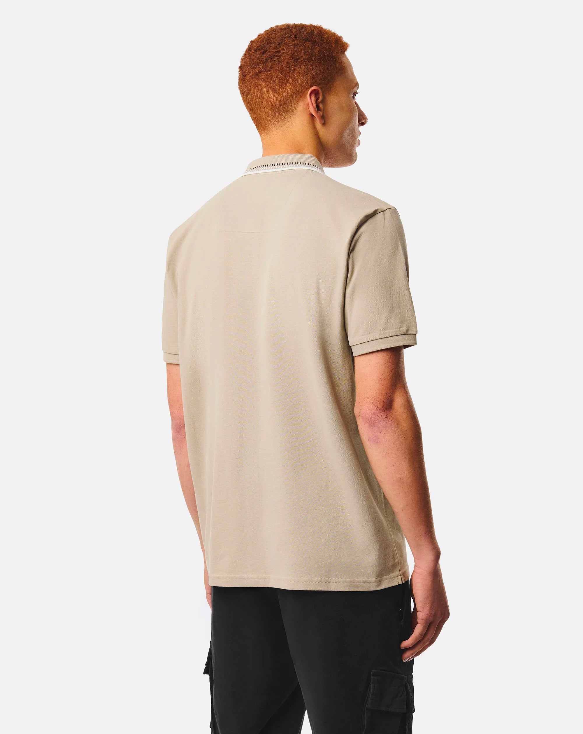 Weekend Offender Rockhampton dash tipped polo Rock