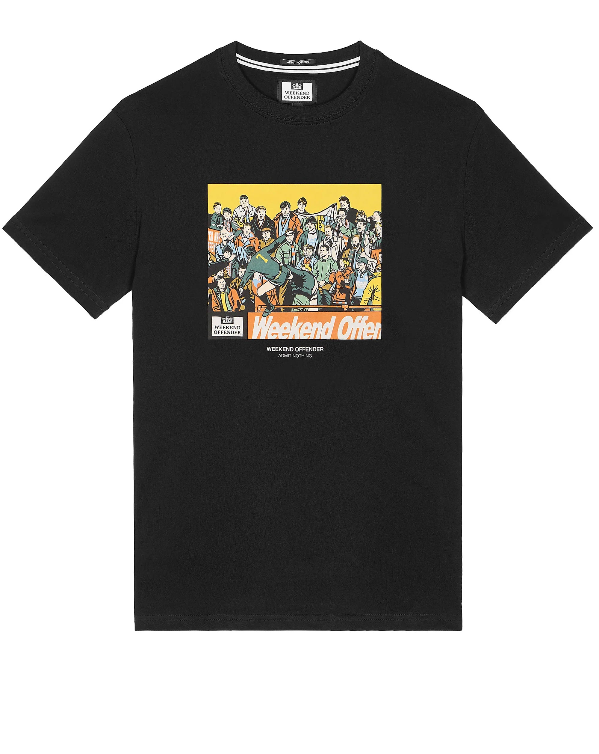 Weekend Offender Selhurst Eric Cantona Kung Fu kick T-shirt Black