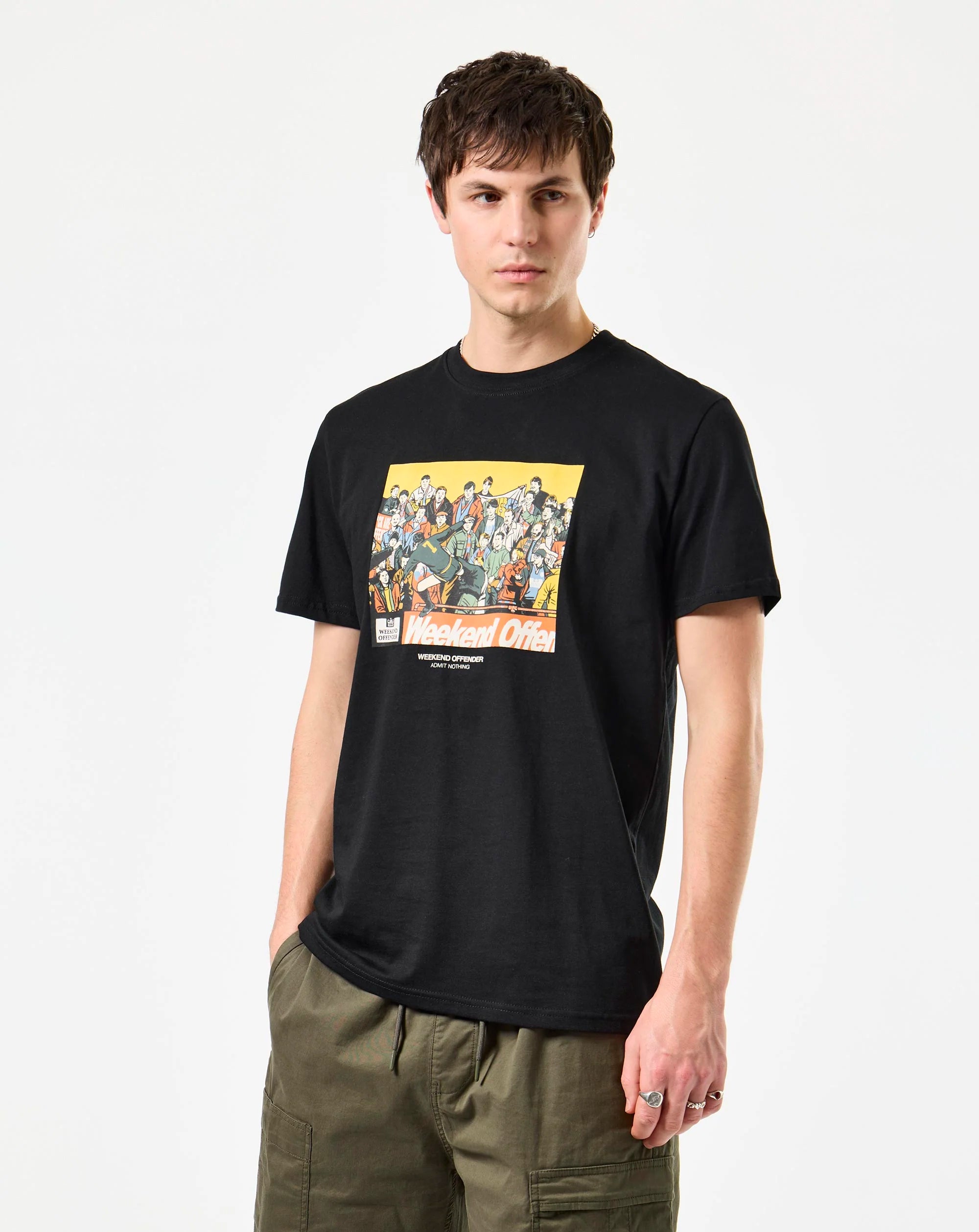 Weekend Offender Selhurst Eric Cantona Kung Fu kick T-shirt Black