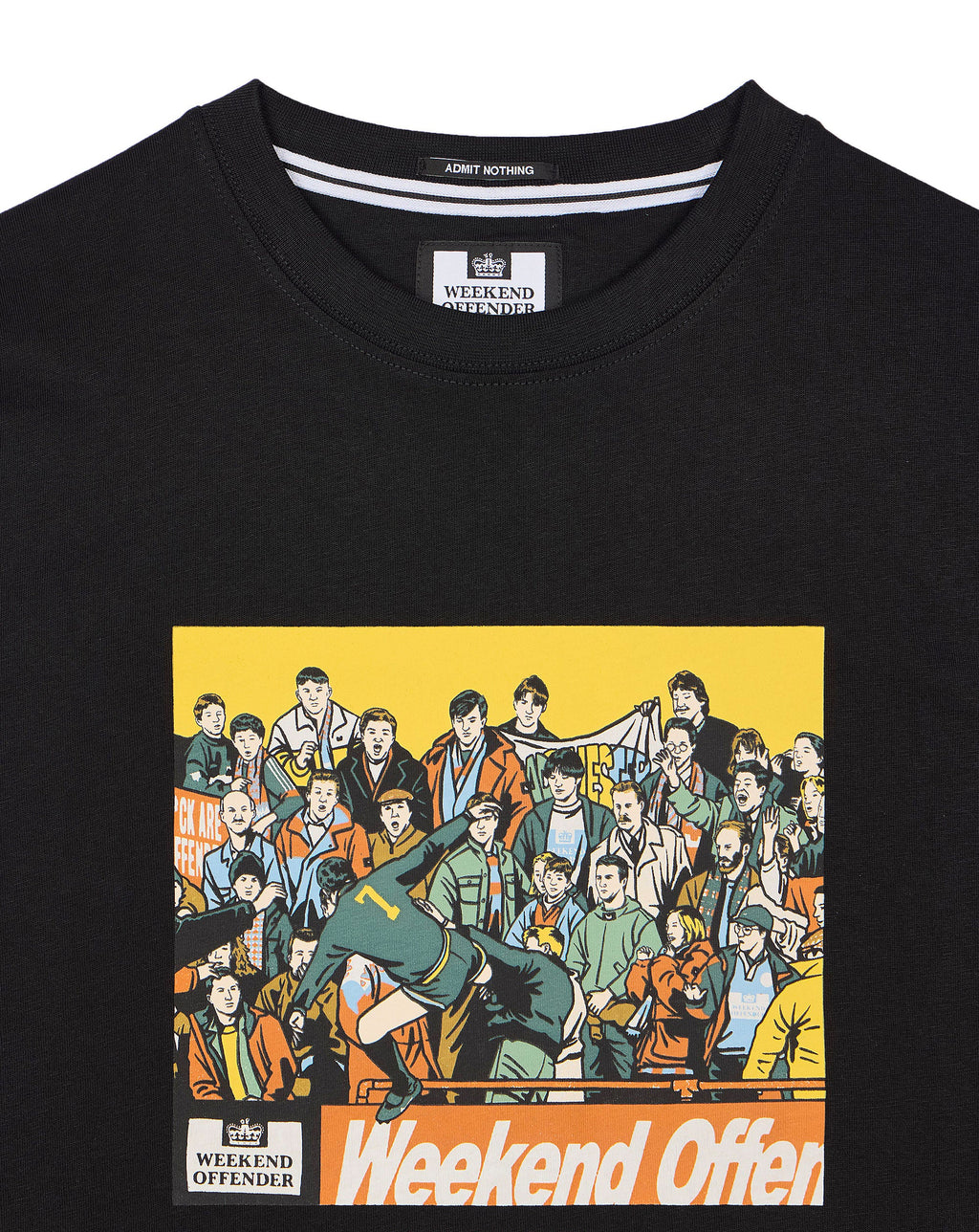 Weekend Offender Selhurst Eric Cantona Kung Fu kick T-shirt Black