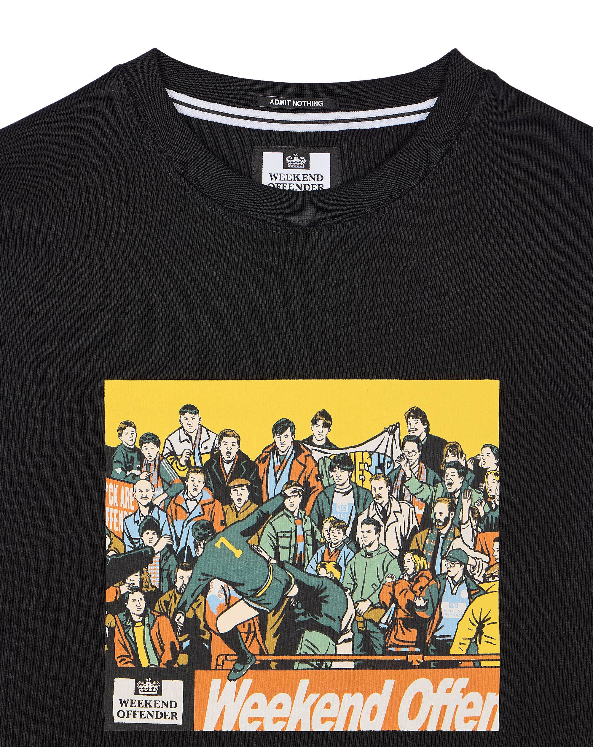 Weekend Offender Selhurst Eric Cantona Kung Fu kick T-shirt Black