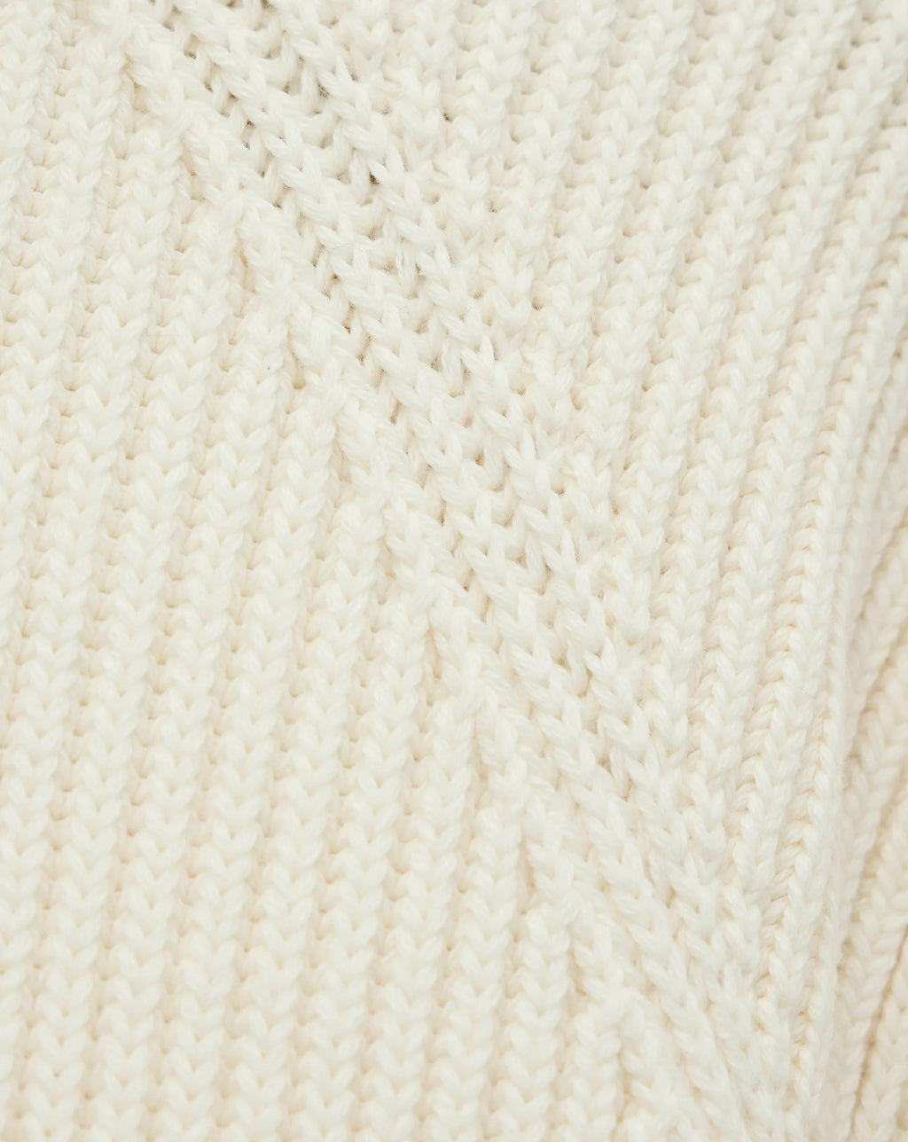 Weekend Offender Snetterton Rib funnel 1/4 zip knit Jumper IVORY