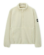 Weekend Offender Stanier 1/4 Zip sherpa jacket CALCIUM