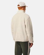 Weekend Offender Stanier 1/4 Zip sherpa jacket CALCIUM