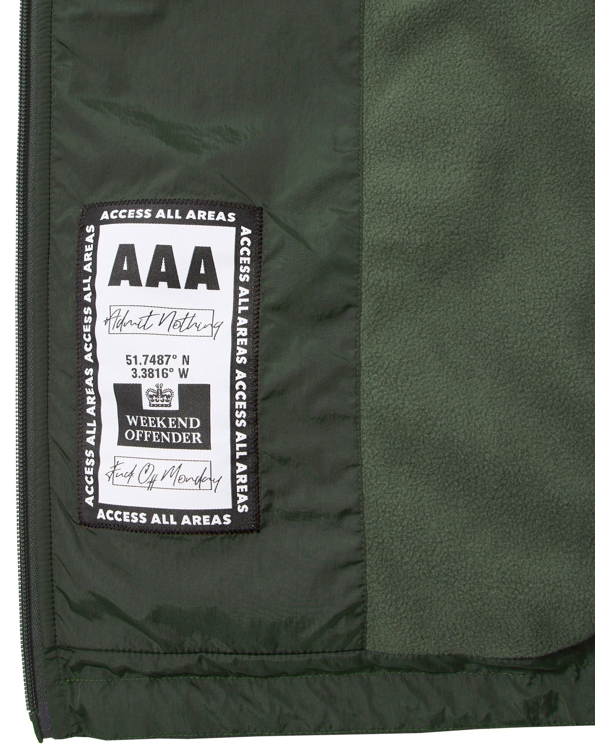 Weekend Offender Technician Face Mask Jacket Forest