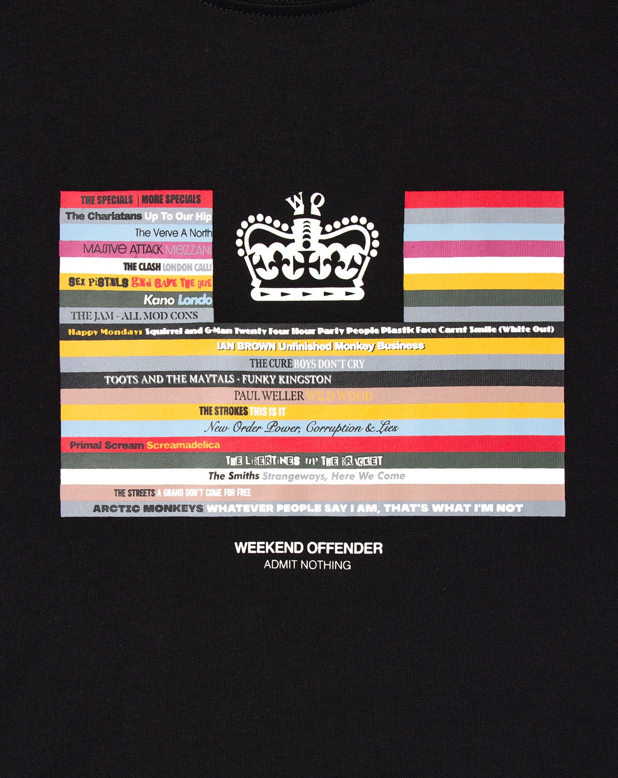 Weekend Offender Vinyl Graphic T-Shirt BLACK