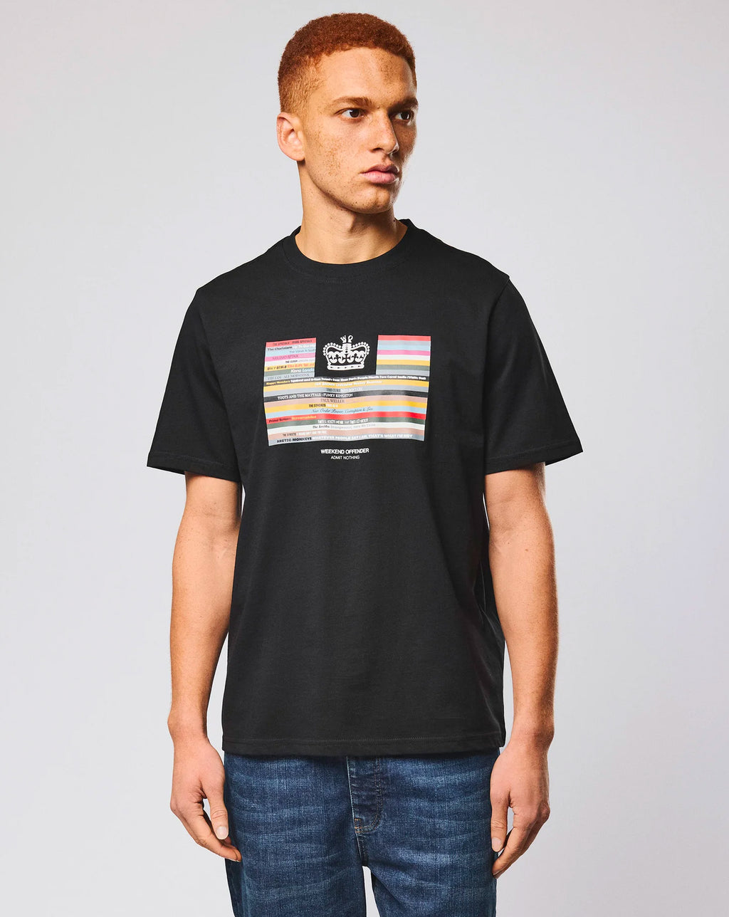 Weekend Offender Vinyl Graphic T-Shirt BLACK