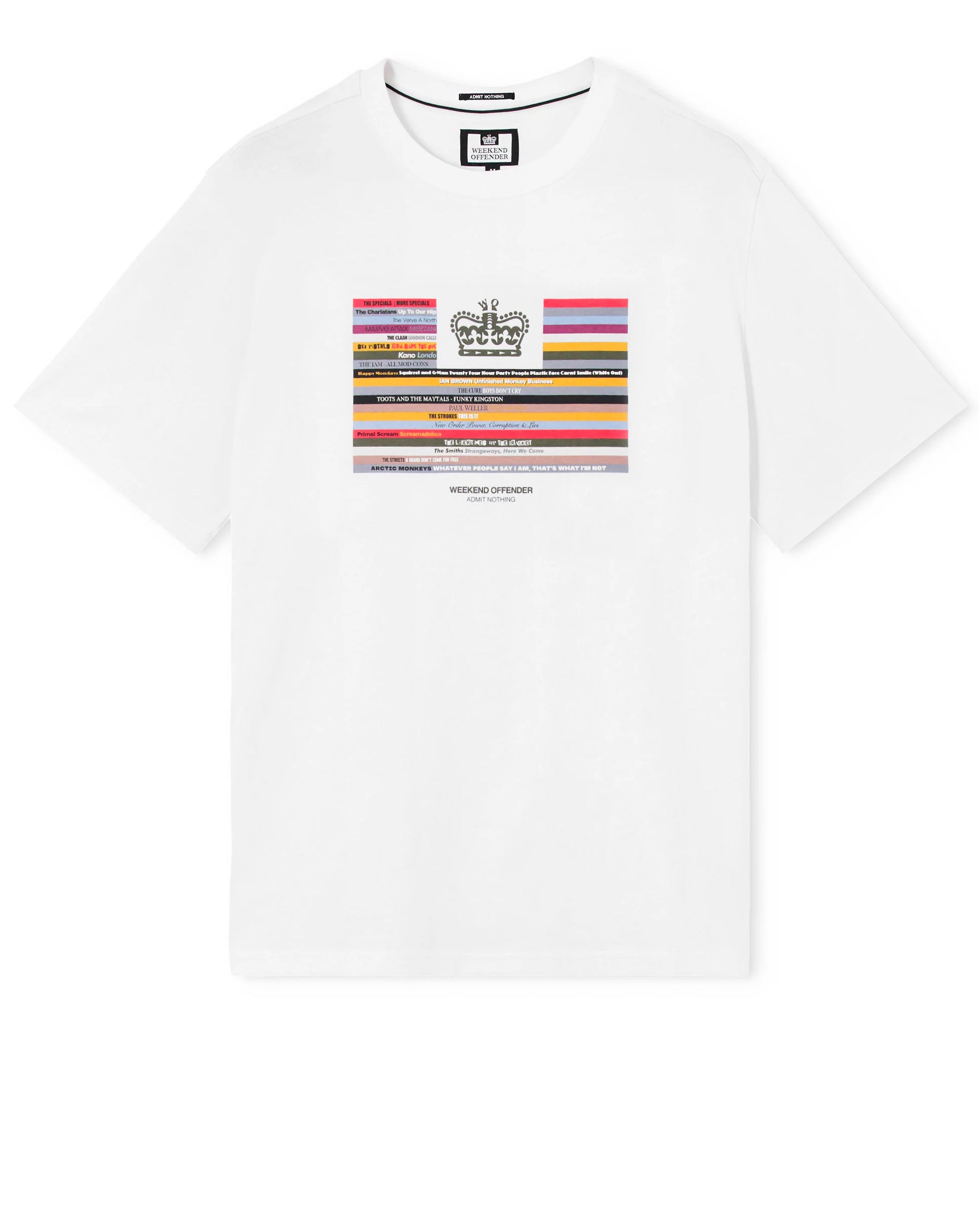Weekend Offender Vinyl Graphic T-Shirt WHITE