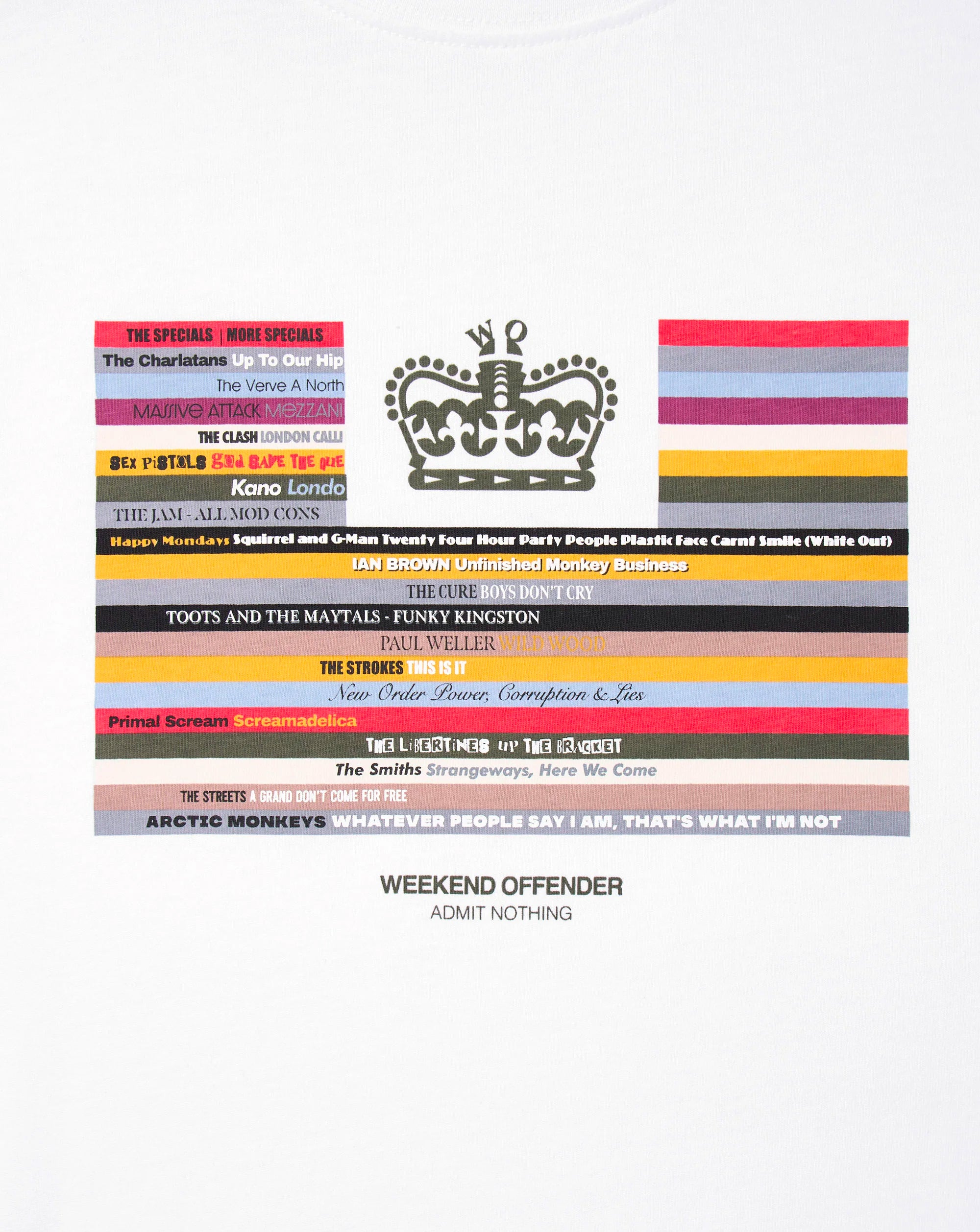 Weekend Offender Vinyl Graphic T-Shirt WHITE