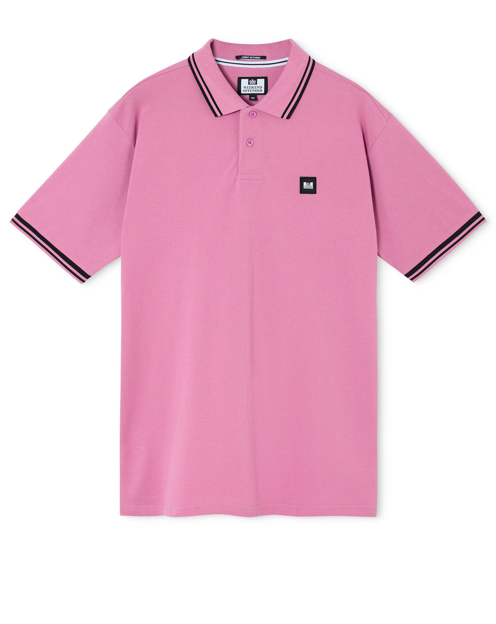 Weekend Offender Weekend Offender Levanto Polo Shirt Chrosite Pink Black