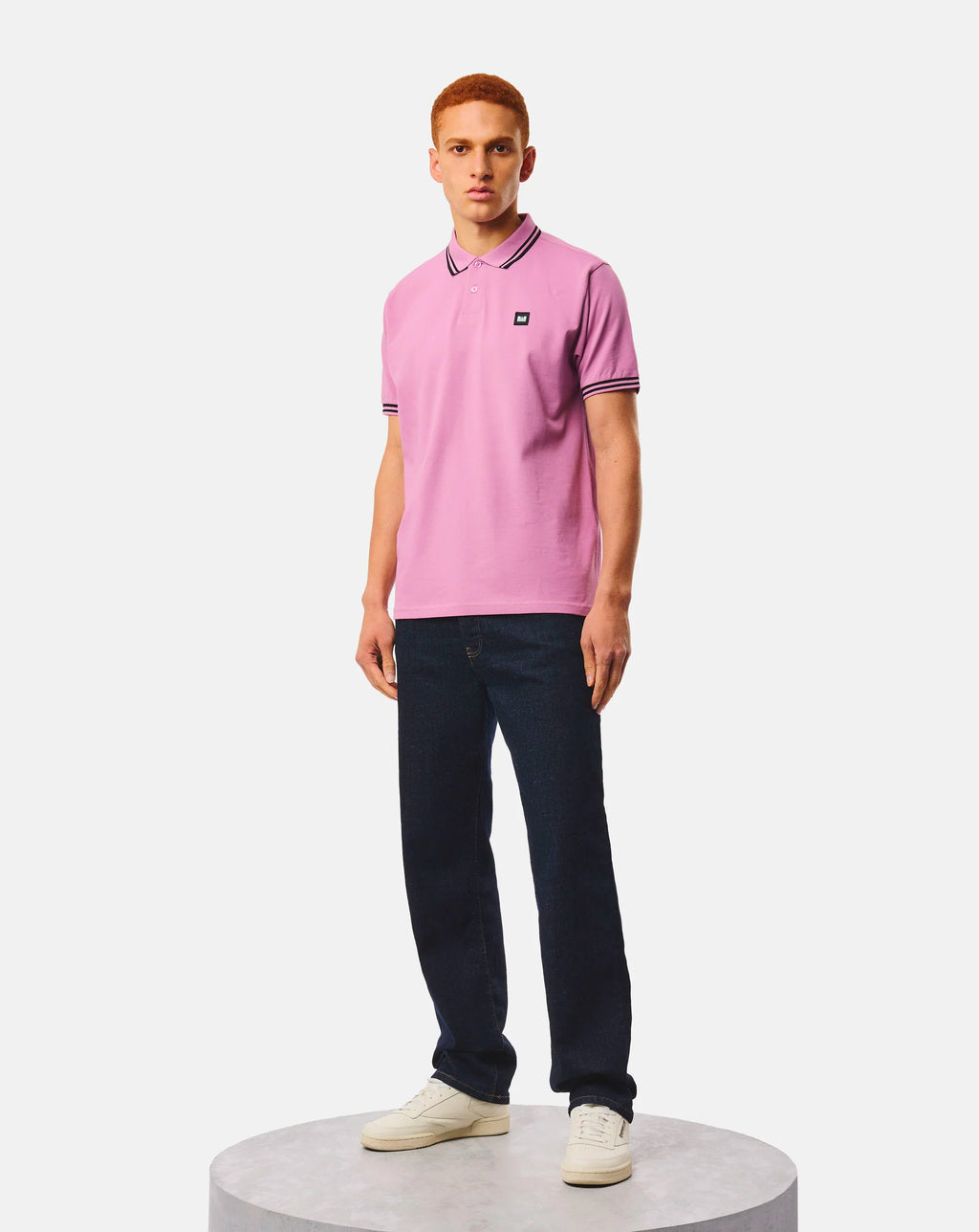 Weekend Offender Weekend Offender Levanto Polo Shirt Chrosite Pink Black