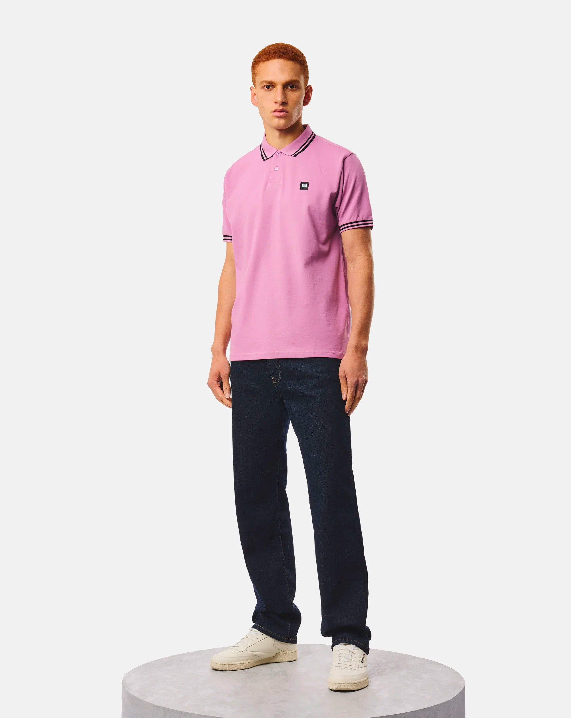 Weekend Offender Weekend Offender Levanto Polo Shirt Chrosite Pink Black