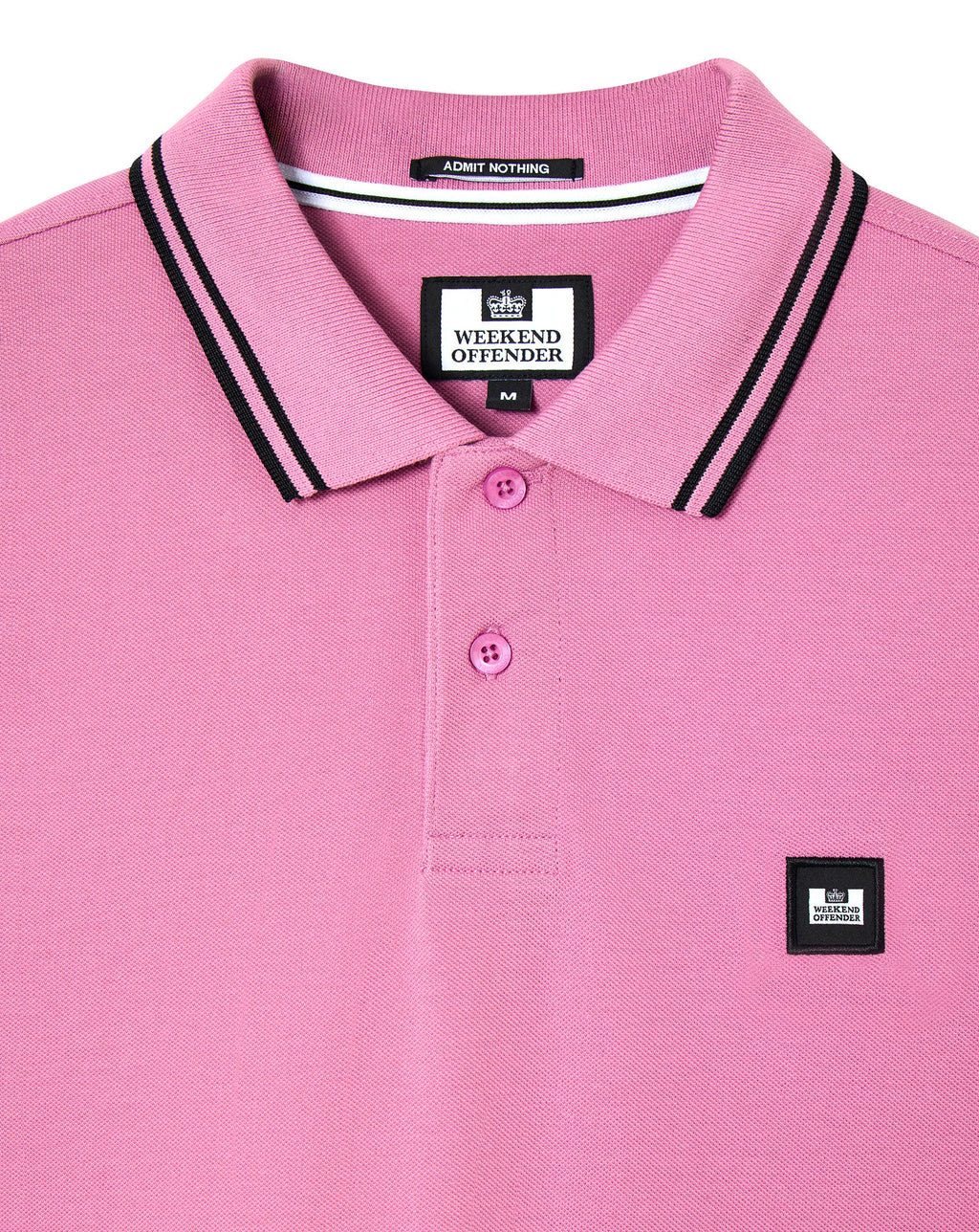 Weekend Offender Weekend Offender Levanto Polo Shirt Chrosite Pink Black