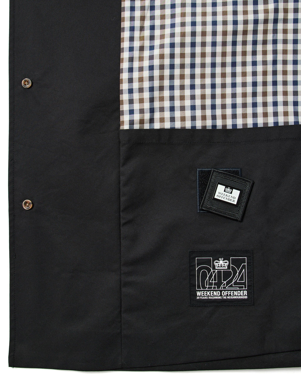 Weekend offender Mac with check details Black