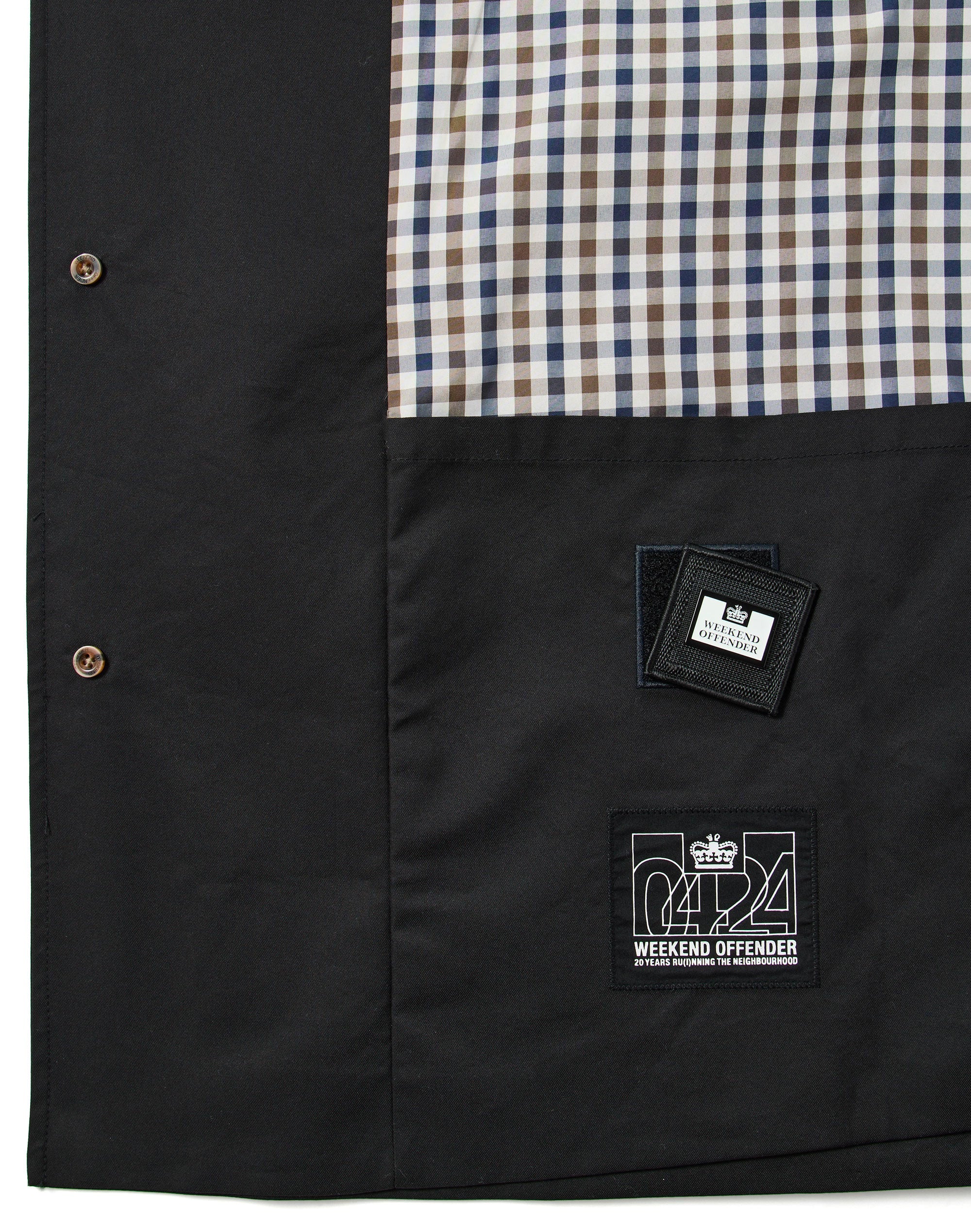 Weekend offender Mac with check details Black