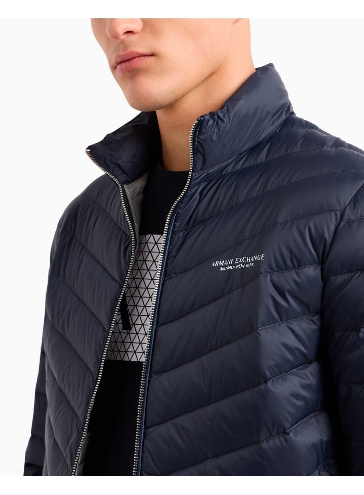 Armani Exchange Down Jacket Navy