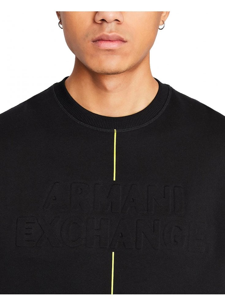 Armani Exchange Armani Exchange embossed sweatshirt BLACK