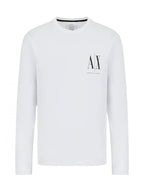 Armani Exchange Ikon Period Long Sleeve T Shirt White