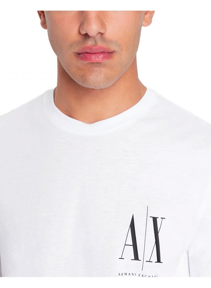 Armani Exchange Ikon Period Long Sleeve T Shirt White