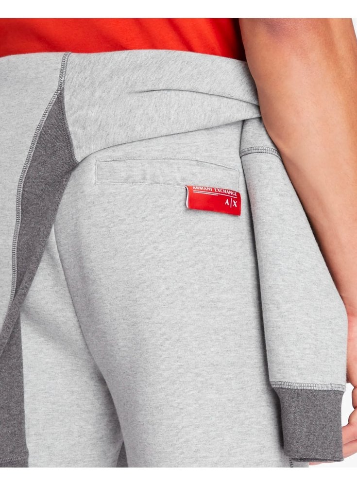 Armani Exchange Jersey Track Pants Grey Melange