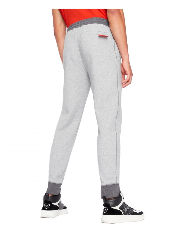 Armani Exchange Jersey Track Pants Grey Melange