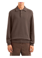 Armani Exchange Knit Polo Maglia Brown Marl