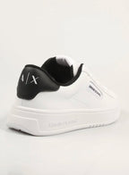 Armani Exchange Leather Trainers White