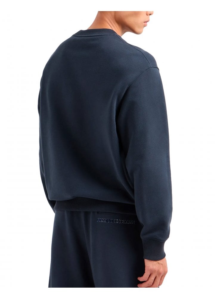 Armani Exchange Logo Sweatshirt Navy