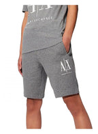 Armani Exchange Man Jersey Bermuda Sweatpants Heather Grey