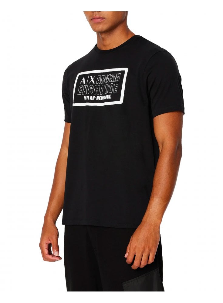 Armani Exchange Man Jersey T-shirt Black