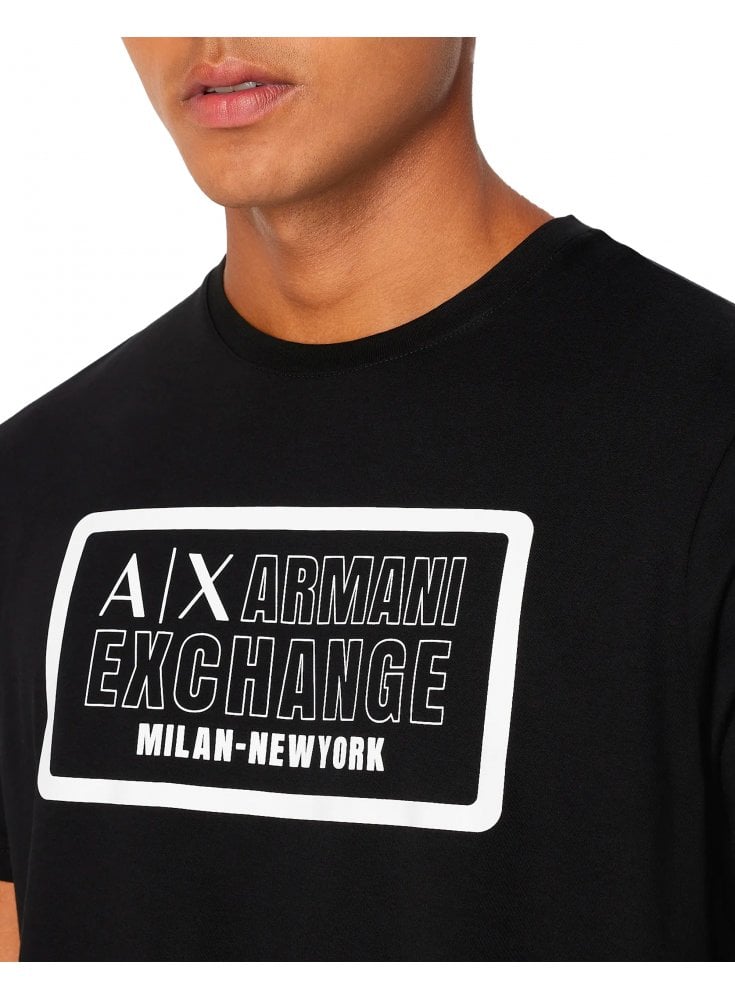 Armani Exchange Man Jersey T-shirt Black