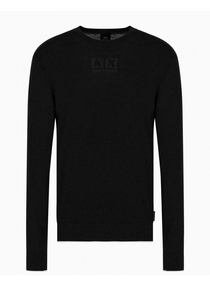 Armani Exchange Man Knitted Pullover Black