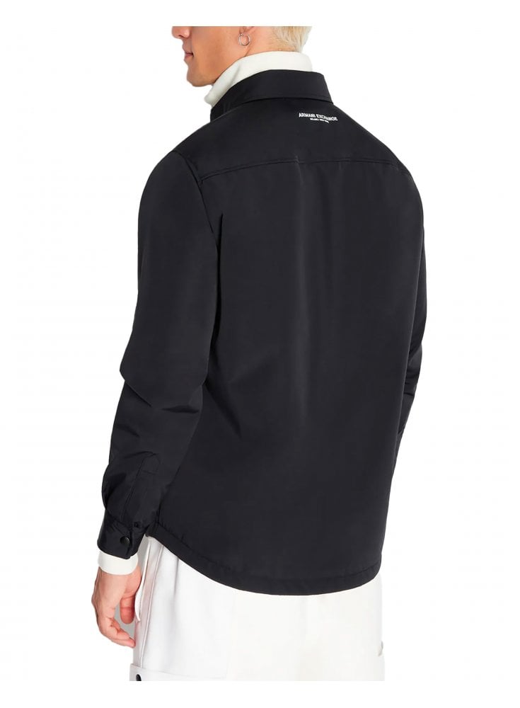 Armani Exchange Man Woven Blouson Jacket Black