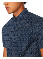 Armani Exchange Man Woven Shirt Navy