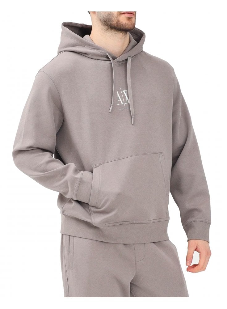 Armani Exchange Overhead Hoodie Driftwood