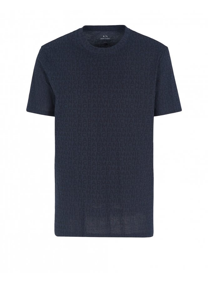 Armani Exchange Polo Navy Lettering Small