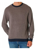 Armani Exchange Pullover Navy Cross Check Brown / Navy