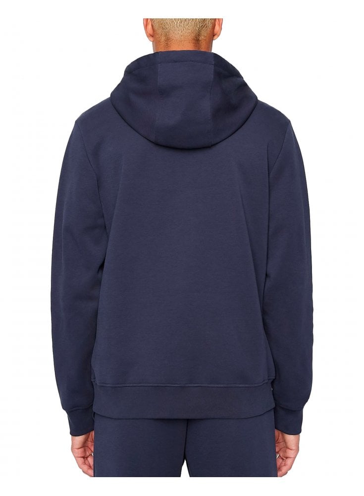 Armani Exchange Pullover Tape Detail Lined Hoodie Navy Blazer