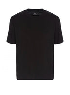 Armani Exchange Regular Fit Heavy Cotton T-Shirt With ASV Logo Bands Black