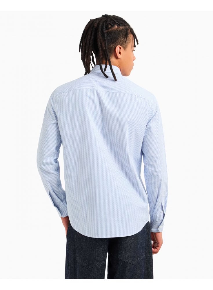 Armani Exchange Shirt Blue/white Striped – GHIA MENSWEAR