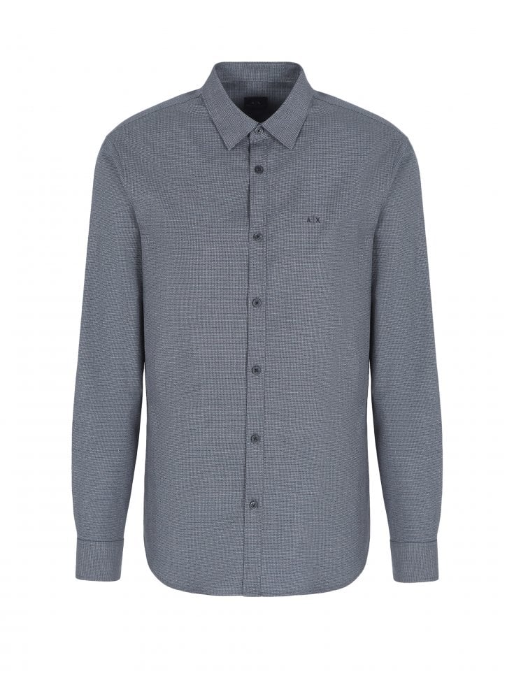 Armani Exchange Shirt Micro Pied De Poul