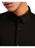 Armani Exchange Armani Exchange stretch poplin shirt BLACK