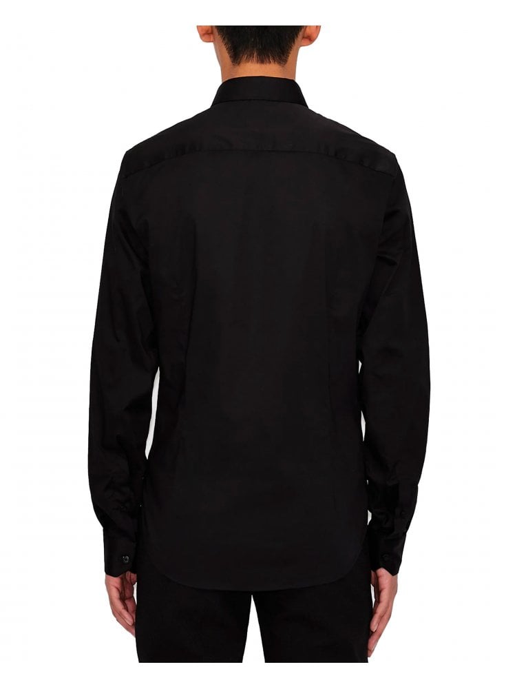 Armani Exchange Armani Exchange stretch poplin shirt BLACK