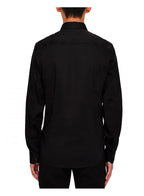 Armani Exchange Armani Exchange stretch poplin shirt BLACK