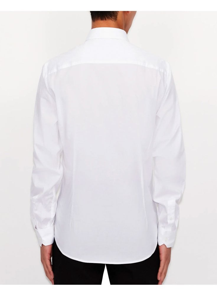 Armani Exchange Stretch Poplin Shirt White