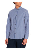 Armani Exchange Woven Micro Gingham Shirt White Blue