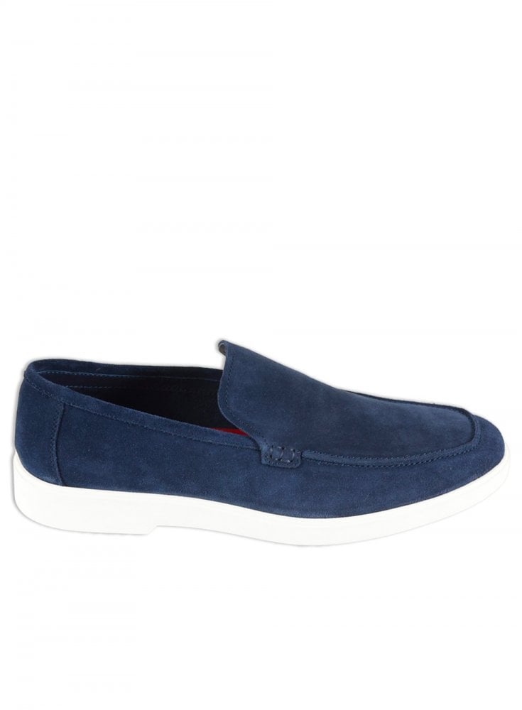 Azor Savona slip on Nubuck Loafer Navy