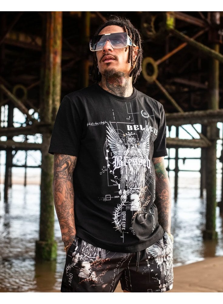 Blessed Believe In Yourself T-Shirt Black